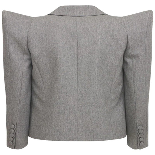 Damen Dreiteiliges Tailoring-Set mit betontem Schulterblazer, Top und Bermuda-Shorts Nord Taschen