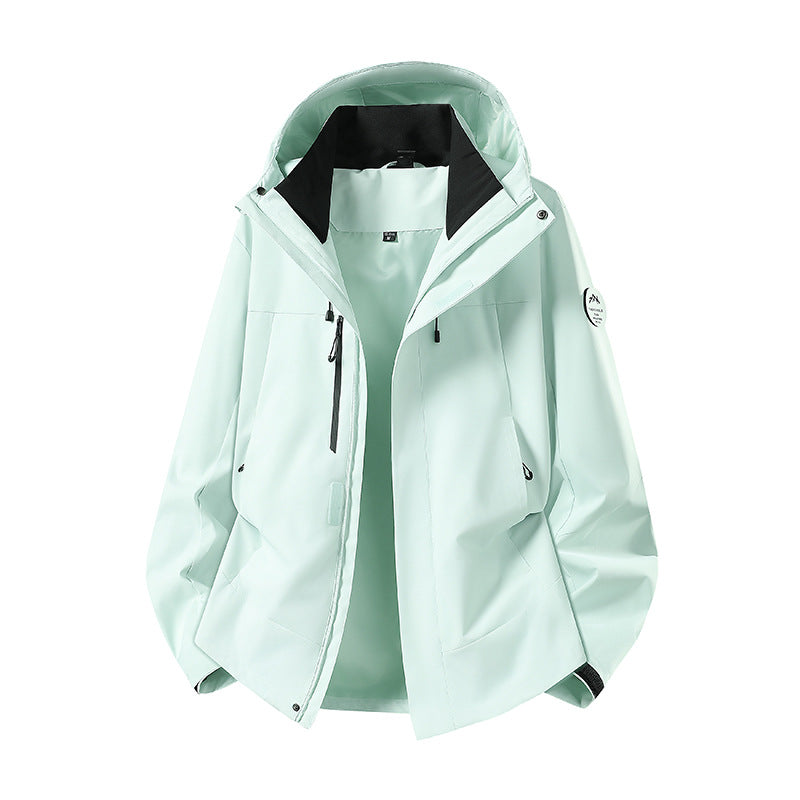 Herren wasserdichte Outdoorjacke mit abnehmbarer Fleece-Innenjacke Nord Taschen