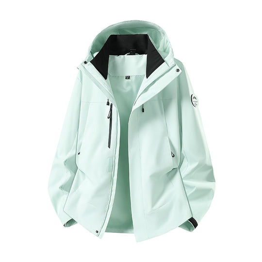 Herren wasserdichte Outdoorjacke mit abnehmbarer Fleece-Innenjacke Nord Taschen