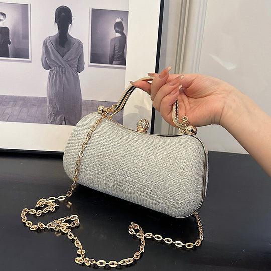 Damen Clutch Tasche mit funkelndem Kettenriemen Nord Taschen