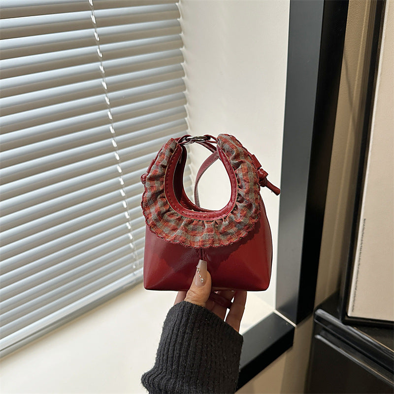 Damen Designer Tasche mit rüschenverziertem Griff Nord Taschen