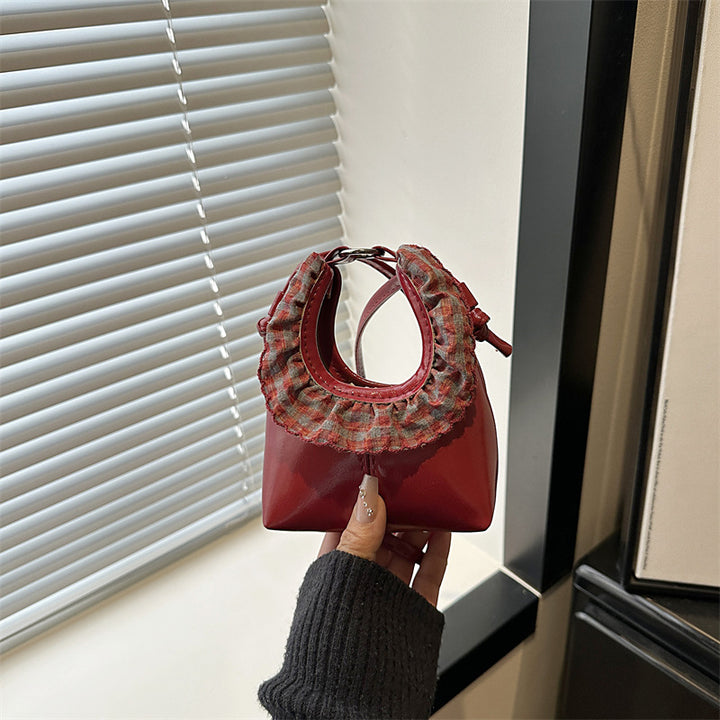 Damen Designer Tasche mit rüschenverziertem Griff Nord Taschen