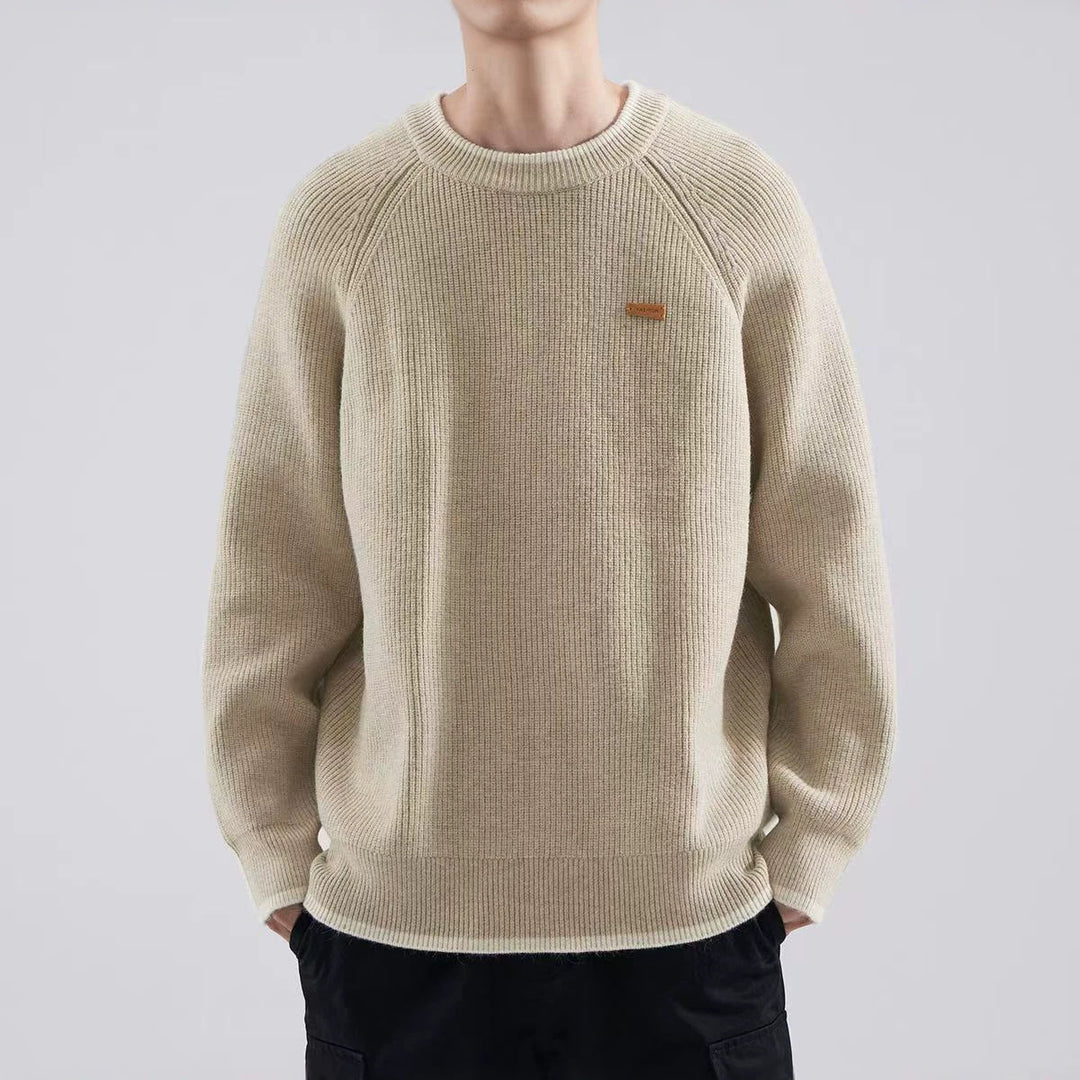 Herren Gemütlicher Strickpullover Nord Taschen