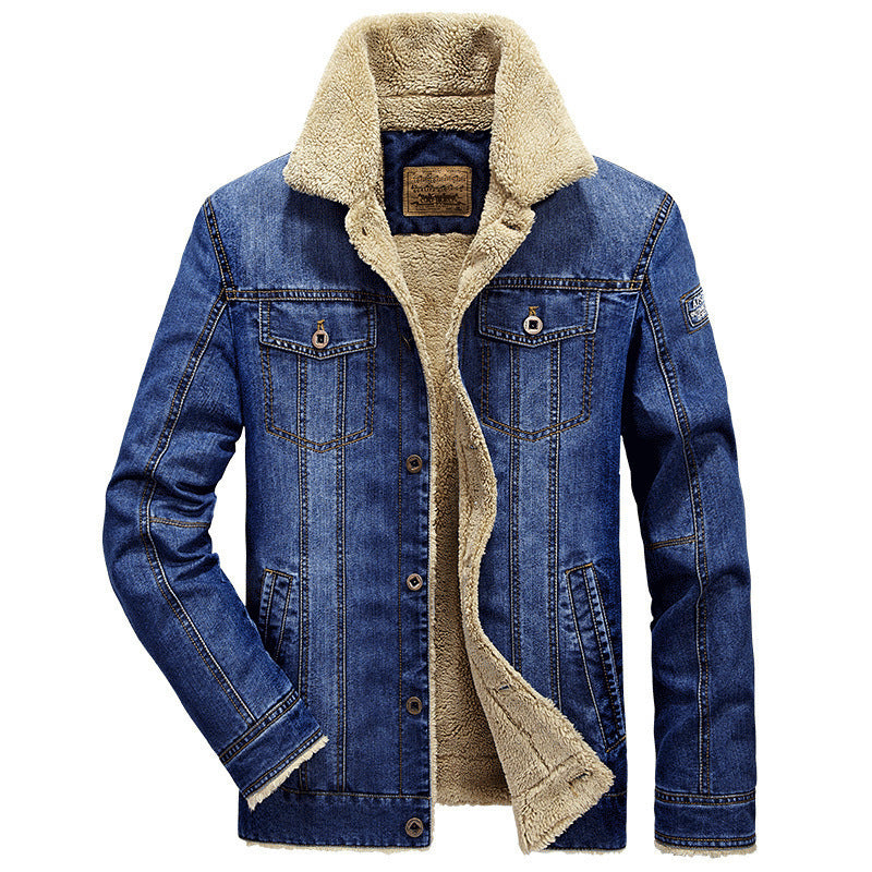 Herren Denimjacke mit Teddyfutter Nord Taschen