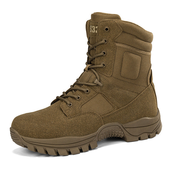 Herren taktische Stiefel mit hohem Knöchelschutz und rutschfester Sohle