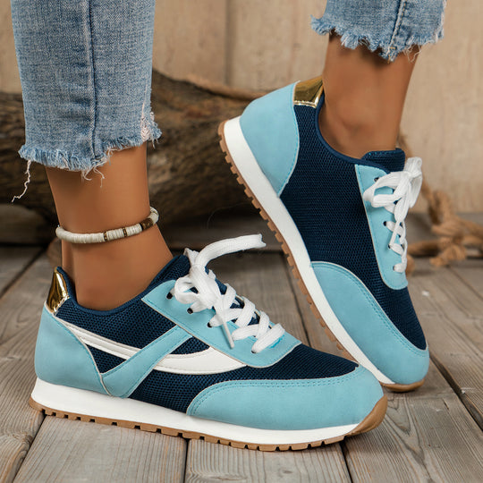 Damen  leichte Retro-Lauf-Sneaker mit verstärkter Zehenkappe, atmungsaktivem Mesh-Obermaterial und profilierter Gummilaufsohle Nord Taschen