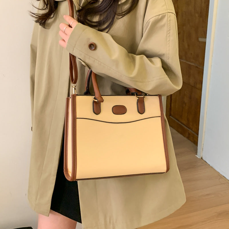 Damen elegante Ledertasche mit abnehmbarem Schulterriemen Nord Taschen