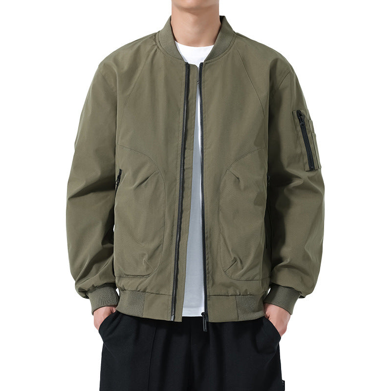 Herren Leichte Bomberjacke im Utility‑Style mit Ärmeltasche und Rippenbündchen Nord Taschen