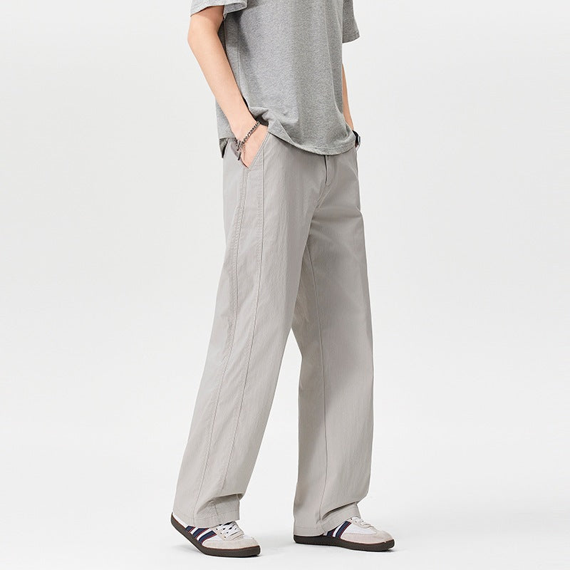 Damen Bequeme Weitgeschnittene Stoffhose Nord Taschen