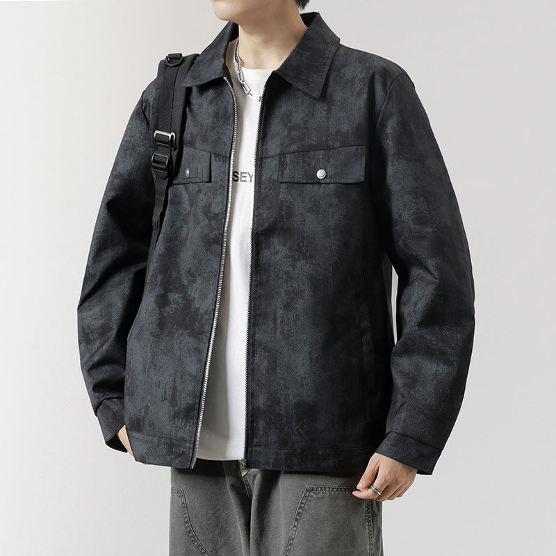 Herren Modische Arbeitsjacke im minimalistischen Design Nord Taschen