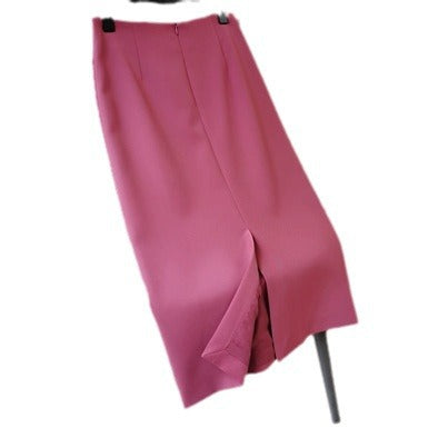 Damen Taillierter Midirock mit Rückenschlitz, figurformenden Abnähern und verdecktem Reißverschluss Nord Taschen