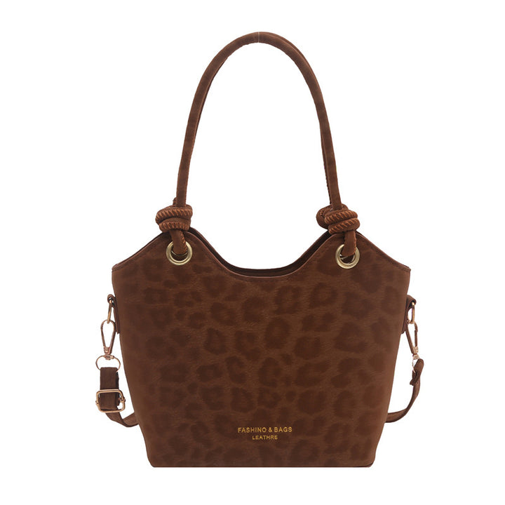 Damen Hobo-Handtasche mit elegantem Leopardenmuster und modischen Details Nord Taschen