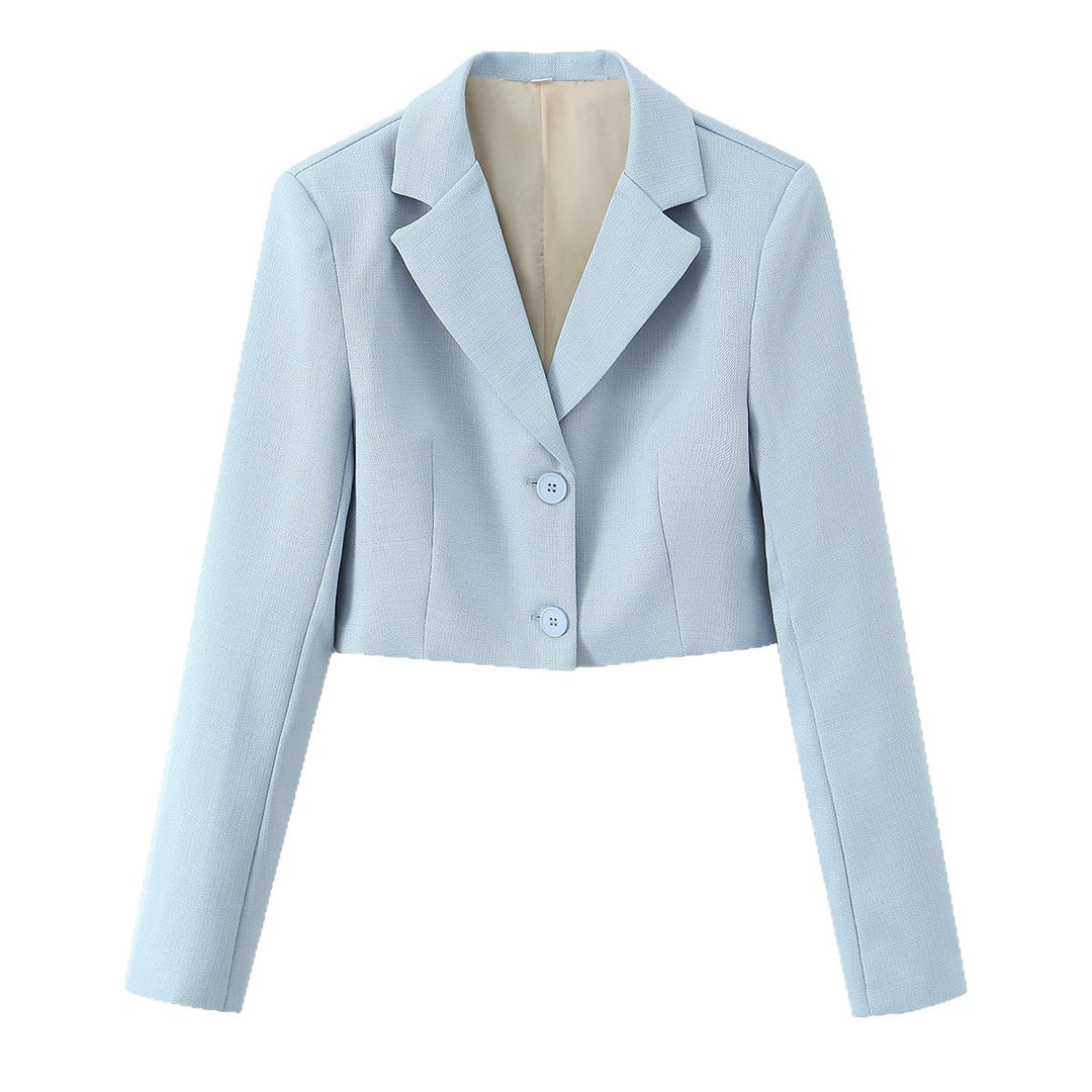 Damen Kurzblazer mit taillierter Silhouette und Reverskragen Nord Taschen