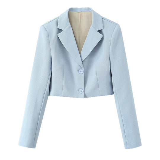 Damen Kurzblazer mit taillierter Silhouette und Reverskragen Nord Taschen
