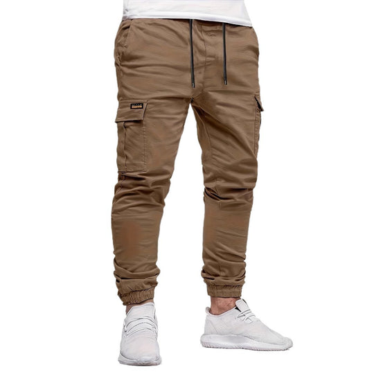 Herren Slim‑Tapered Utility‑Cargohose im Joggerstil mit Klapp- und Reißverschlusstaschen Nord Taschen