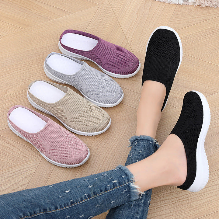 Damen bequeme und atmungsaktive Slip-On Sneaker
