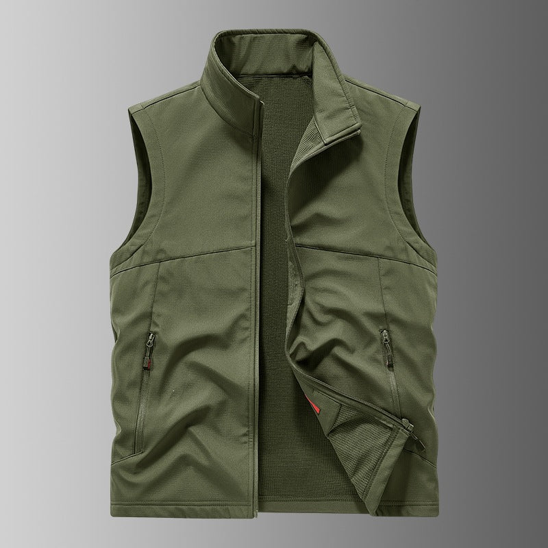 Herren Softshell-Weste mit Fleece-Innenfutter, winddicht und wasserabweisend Nord Taschen