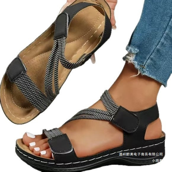 Damen orthopädische Sommer-Sandalen mit verstellbarem Riemendesign und komfortablem Fußbett Nord Taschen