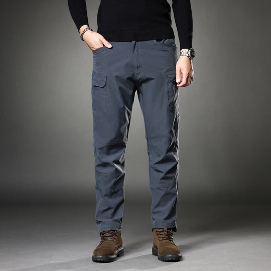 Herren Trekking‑Cargohose mit Knieverstärkung, multifunktionalen Taschen und geradem Schnitt Nord Taschen