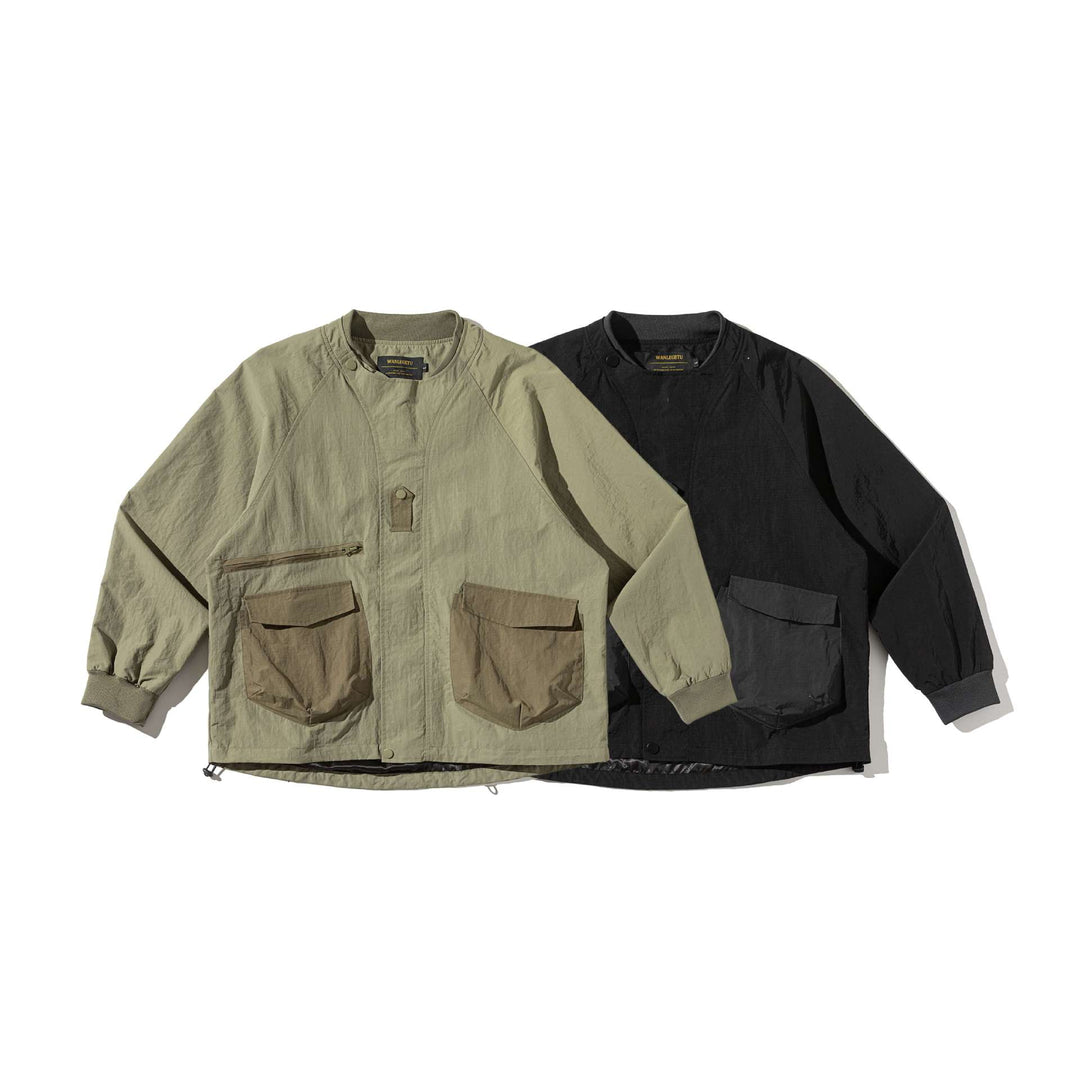 Herren Technischer Kurzblouson im Utility‑Look mit großen Pattentaschen Nord Taschen