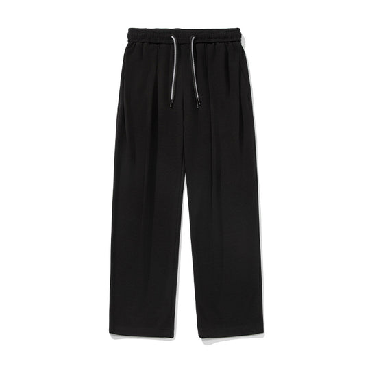 Unisex Weite Lounge-Palazzo-Hose mit Kellerfalten, elastischem Bund und Kordelzug Nord Taschen