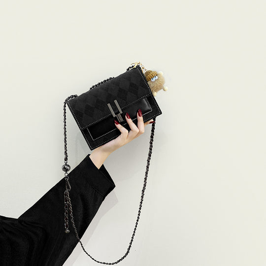 Damen Clutch-Tasche mit luxuriösem Karomuster und elegantem Kettenriemen Nord Taschen