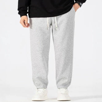 Herren Locker geschnittene Fleece-Jogginghose mit Kordelzugbund und elastischen Beinabschlüssen Nord Taschen