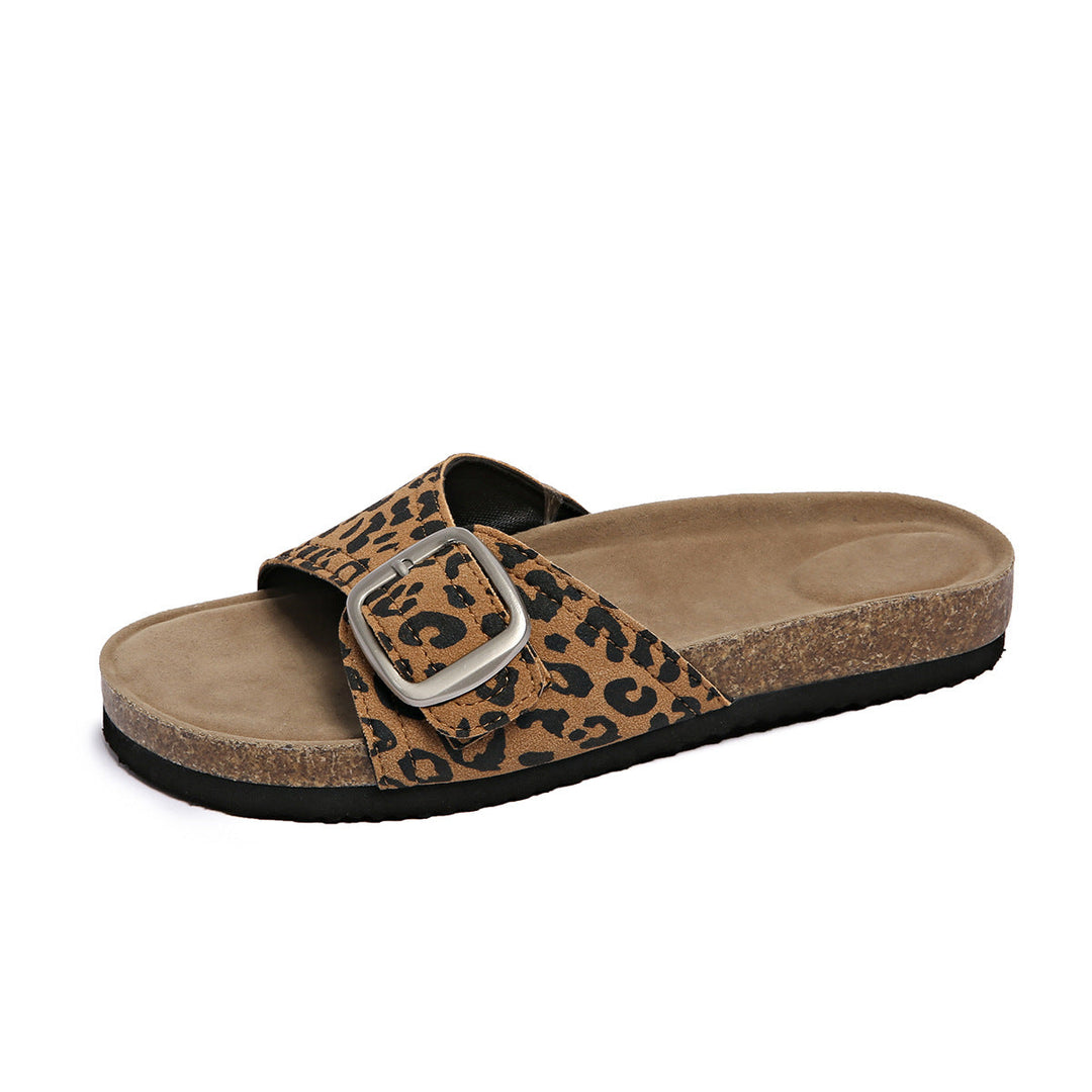 Damen Bequeme Zehentrenner-Sandalen mit modischem Riemchen und anatomischem Fußbett