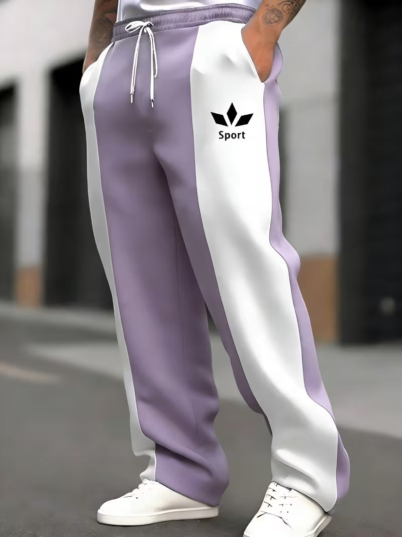 Herren Sportliche Jogginghose mit seitlichen Streifen Nord Taschen