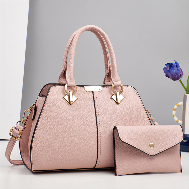 Damen elegante Handtasche mit strukturiertem Design und abnehmbarer Clutch Nord Taschen