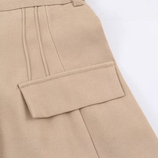 Damen taillierter Longline-Blazer mit Wiener Nähten und Pattentaschen Nord Taschen
