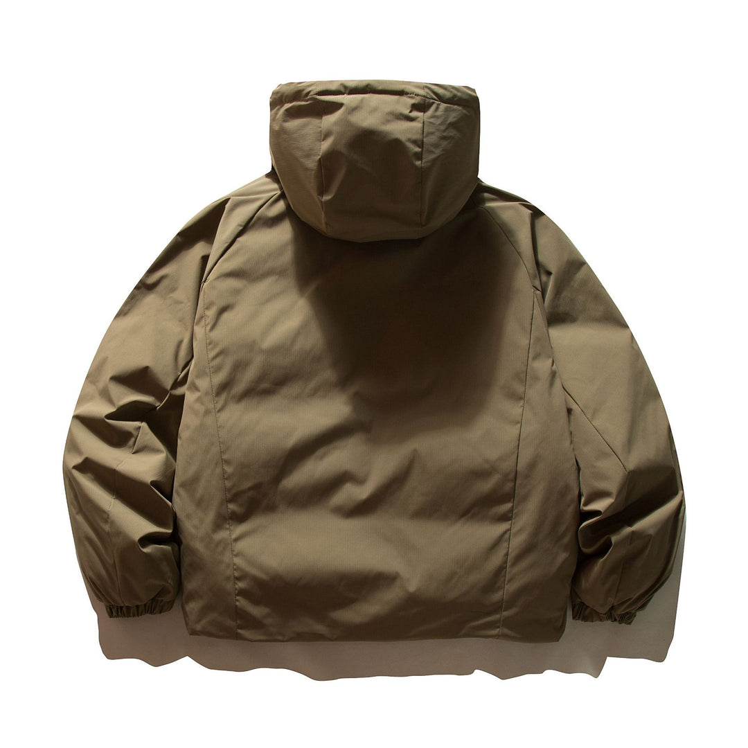 Unisex Boxy wattierte Kapuzenjacke mit Thermoisolierung und elastischen Bündchen Nord Taschen