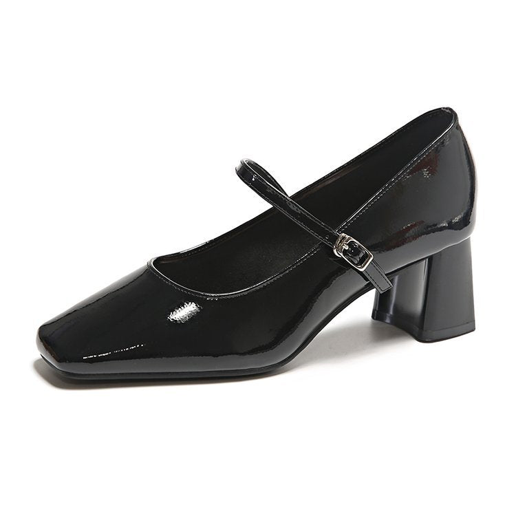 Damen spezielle Blockabsatz-Pumps mit verstellbarem Riemen Nord Taschen