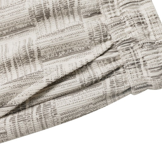 Damen Weite Palazzo-Jogginghose mit Strukturstrick, Tunnelzug & Ballonbein Nord Taschen