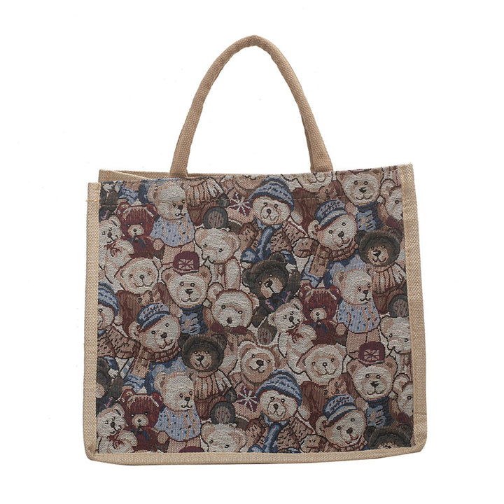 Damen Tragetasche mit verspieltem Tiermotiv und stabilen Griffen Nord Taschen
