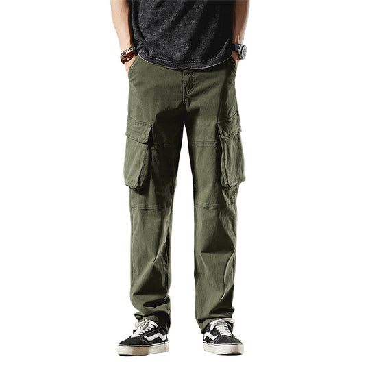 Herren Cargo-Hose im Utility-Look mit Knieabnähern und großen Klappentaschen Nord Taschen