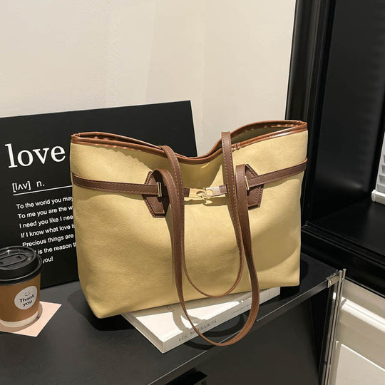 Damen vielseitige Tote-Tasche aus weichem Wildleder Nord Taschen