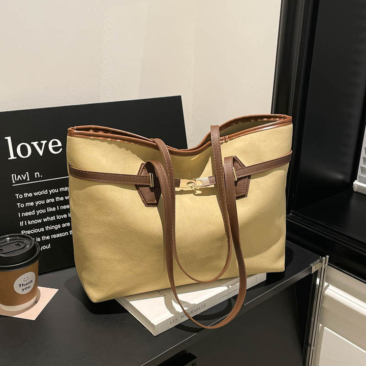 Damen vielseitige Tote-Tasche aus weichem Wildleder Nord Taschen