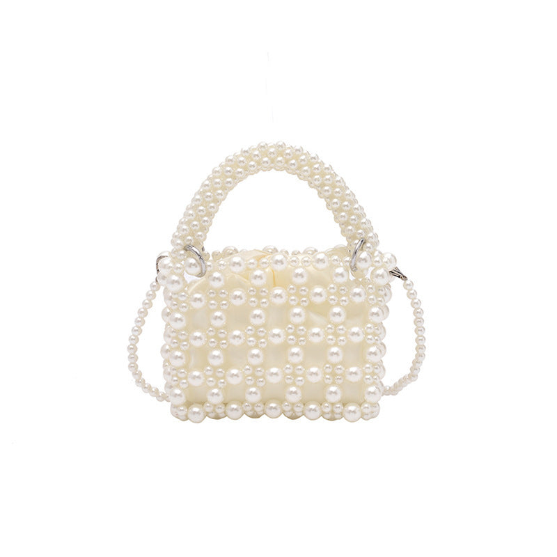 Damen Designer Handtasche aus kunstvollen Perlen Nord Taschen