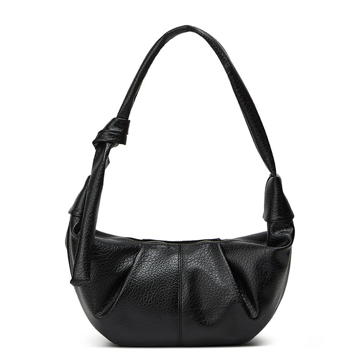 Damen Hobo-Tasche aus hochwertigem Kunstleder mit gefaltetem Design und einem modischen Trageriemen Nord Taschen