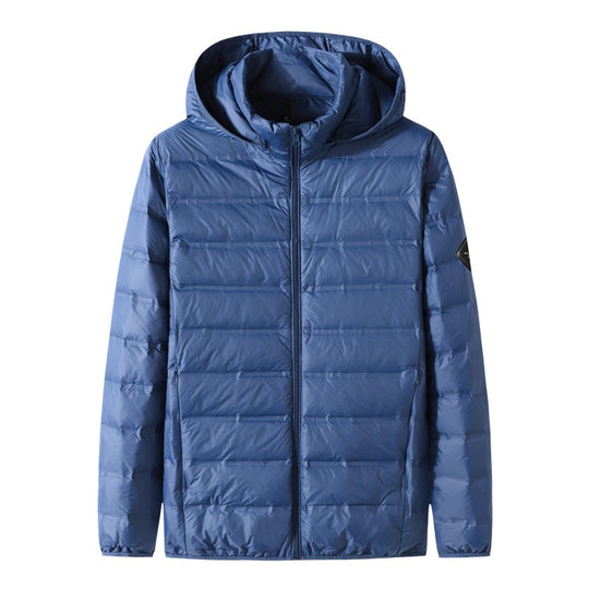 Herren Ultraleichte Steppjacke mit Kapuze, Kompaktpackbare Thermo-Isolierung und windabweisender Außenhülle Nord Taschen