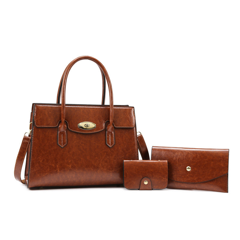 Damen elegantes Handtaschen-Set mit abnehmbarem Umhängeriemen Nord Taschen