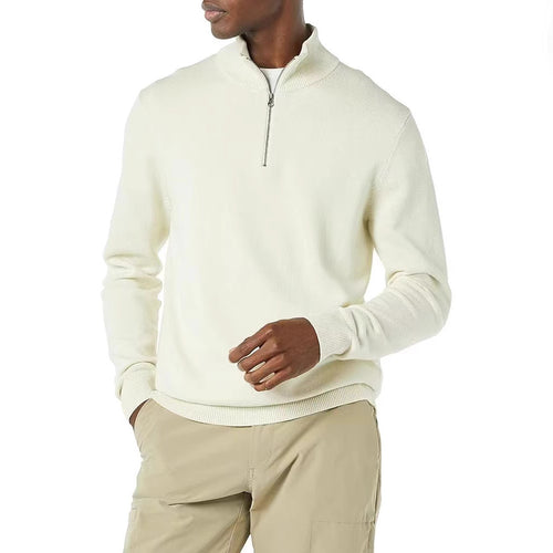 Eleganter Merino Komfort Pullover Damen Reißverschluss Moderne Strickware
