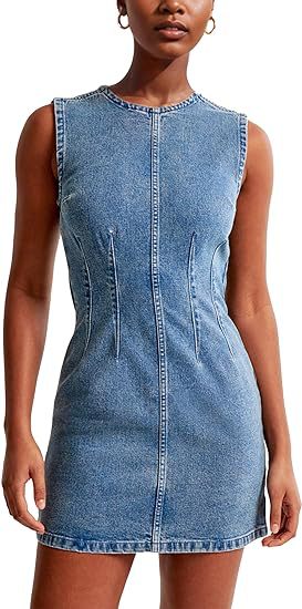 Damen Jeanskleid im modernen Schnitt mit nahtlosen Details  Nord Taschen