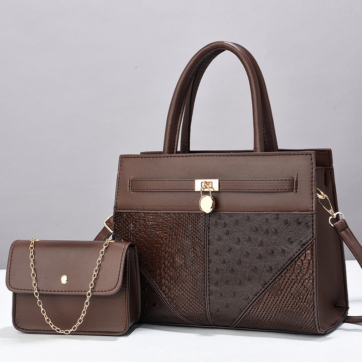 Damen elegante Handtasche mit abnehmbarer Mini-Clutch Nord Taschen