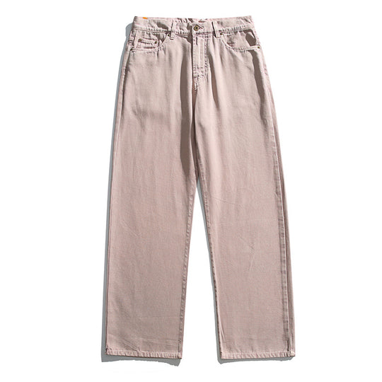 Damen Jeanshose mit hohem Bund, geradem Bein und Vintage‑Waschung Nord Taschen