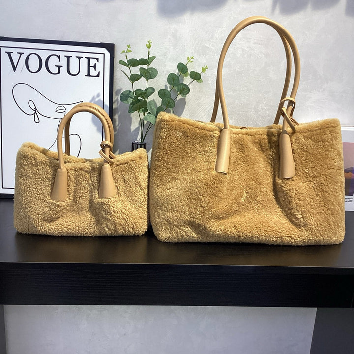 Damen gemütliche und stylische Filz-Shopper-Tasche Nord Taschen