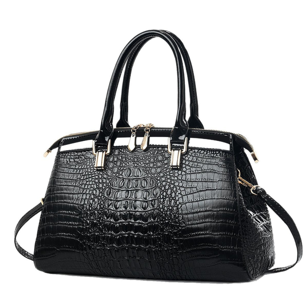 Damen hochwertige Handtasche im eleganten Krokodil-Look Nord Taschen