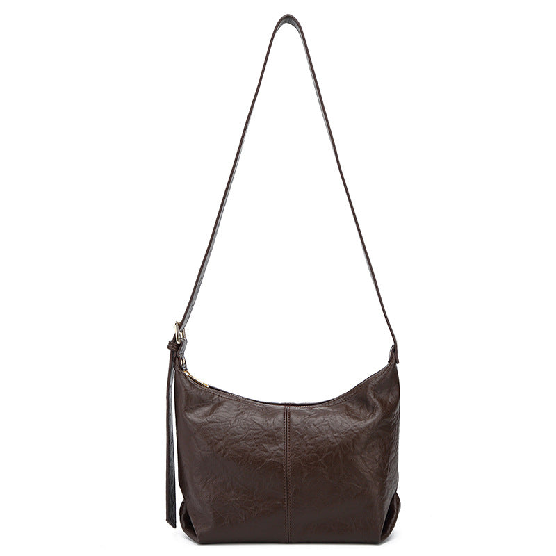 Damen Hobo-Tasche aus hochwertigem Kunstleder mit elegantem Kordelzug Nord Taschen