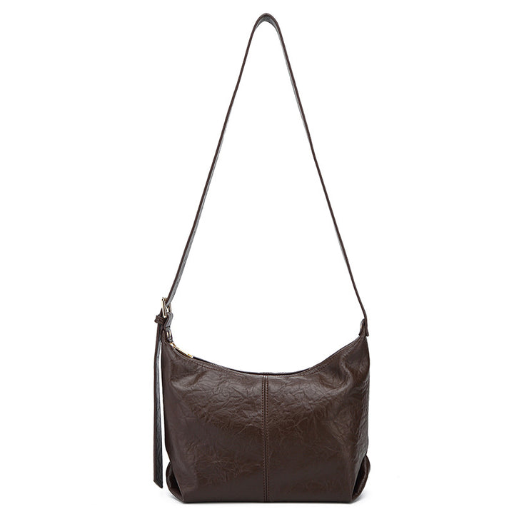 Damen Hobo-Tasche aus hochwertigem Kunstleder mit elegantem Kordelzug Nord Taschen